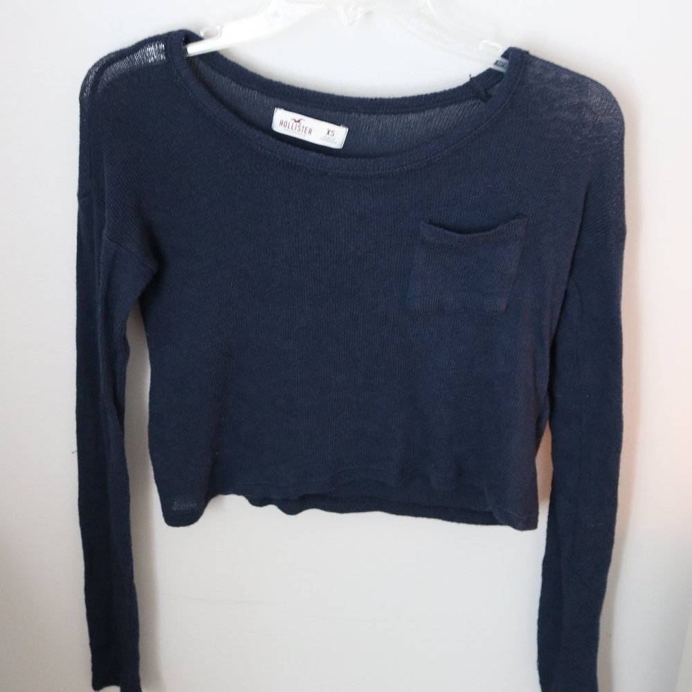 Hollister Sheer Crop Sweater